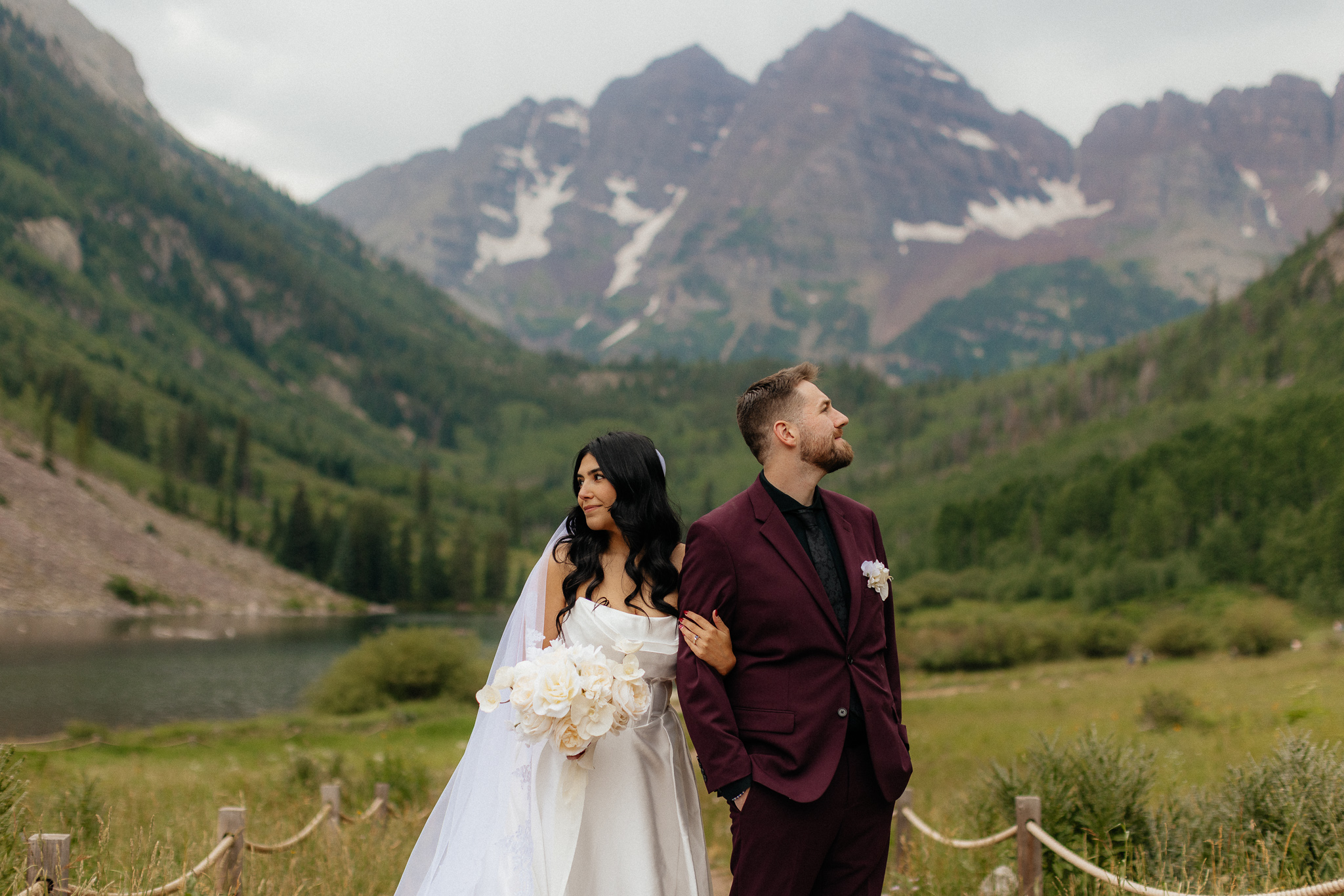 Elopement at Maroon Bells in Aspen, CO
